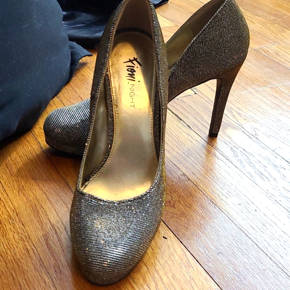 Gold/silver shimmer shoes